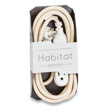 360 Electrical Habitat Accent Collection Braided Ac Extension Cord, 8 Ft, 13 A, Gold freeshipping - TVN Wholesale